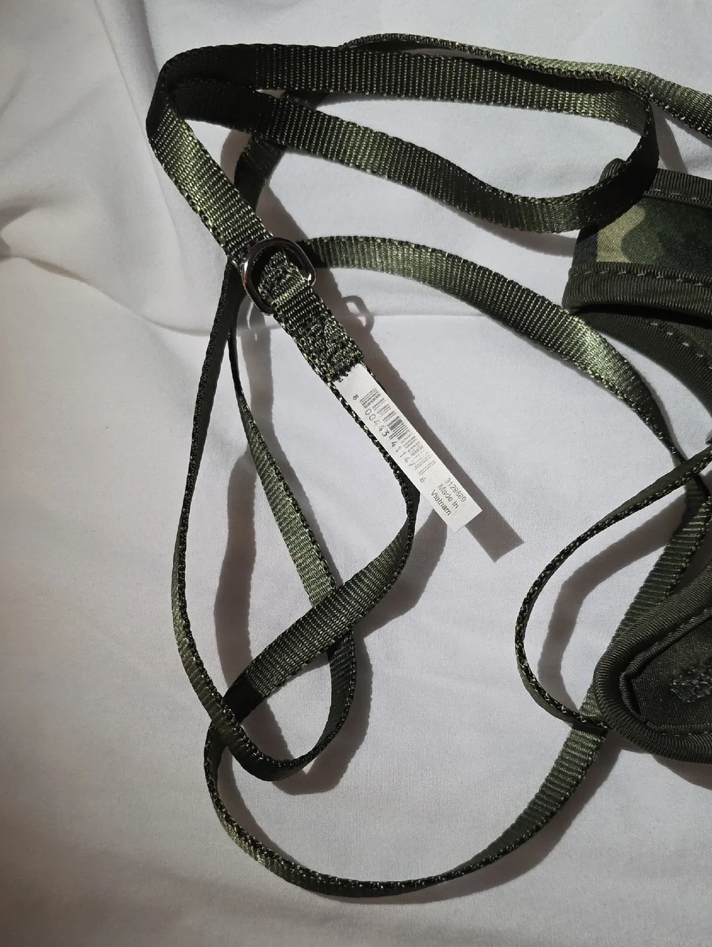 Bond & Co Olive Camo Green Cat Harness and Leash Set Neck Size 8-12 Inch